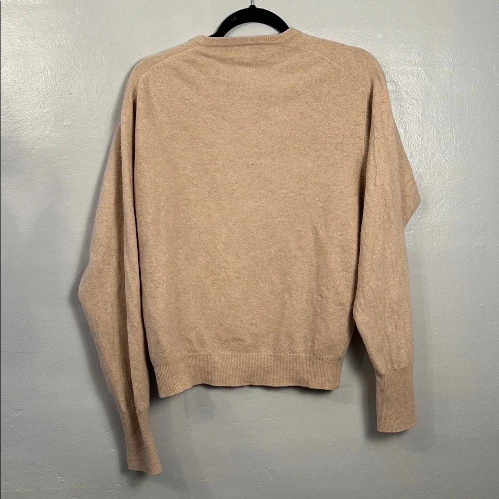 Vintage Drumohr 100% Cashmere Vneck Sweater Camel Size Large